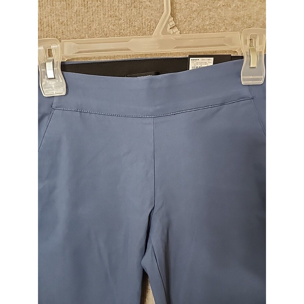 Simply Vera Wang Capri Pants Womens XS Blue Pull On Straight Ultra Stretch NEW - Picture 4 of 10
